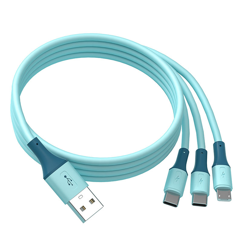 One to three silicone data cable