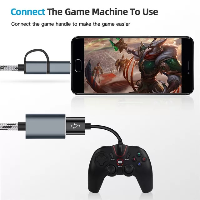 OTG two-in-one adapter