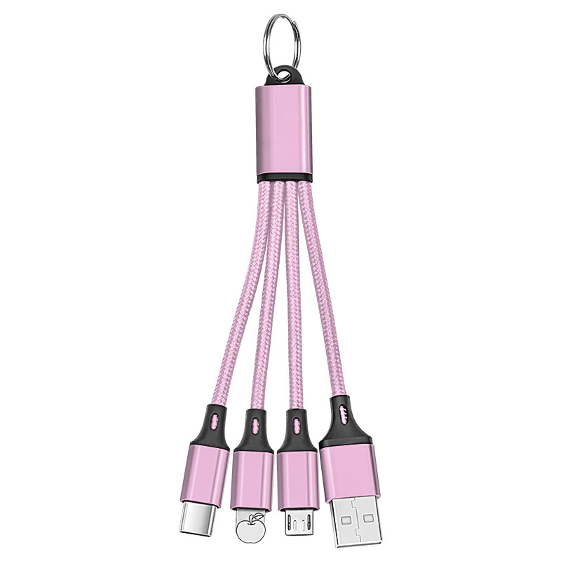 One drag three key chain braid